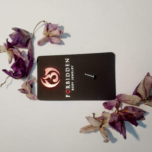 CZ 6mm 16g 316L Surgical Steel Labret Stud for Ear Helix Tragus Lip Piercing - Picture 4 of 10